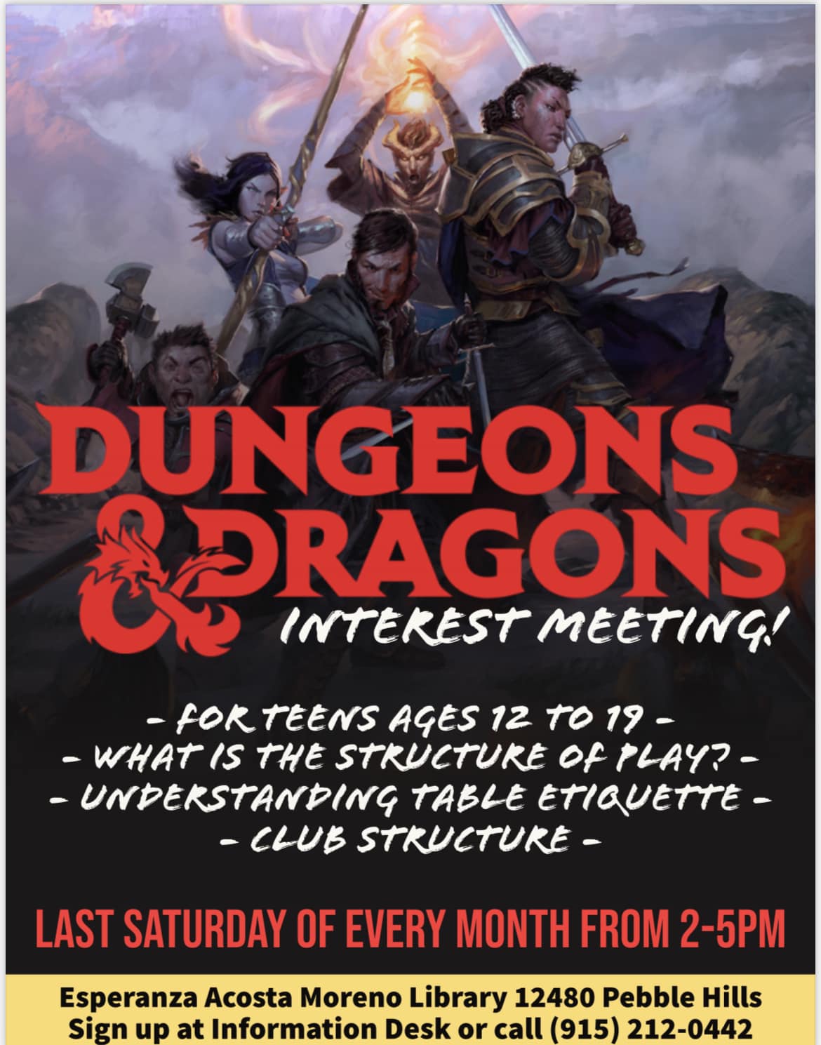 Dungeons & Dragons Interest Meeting - EPStuff