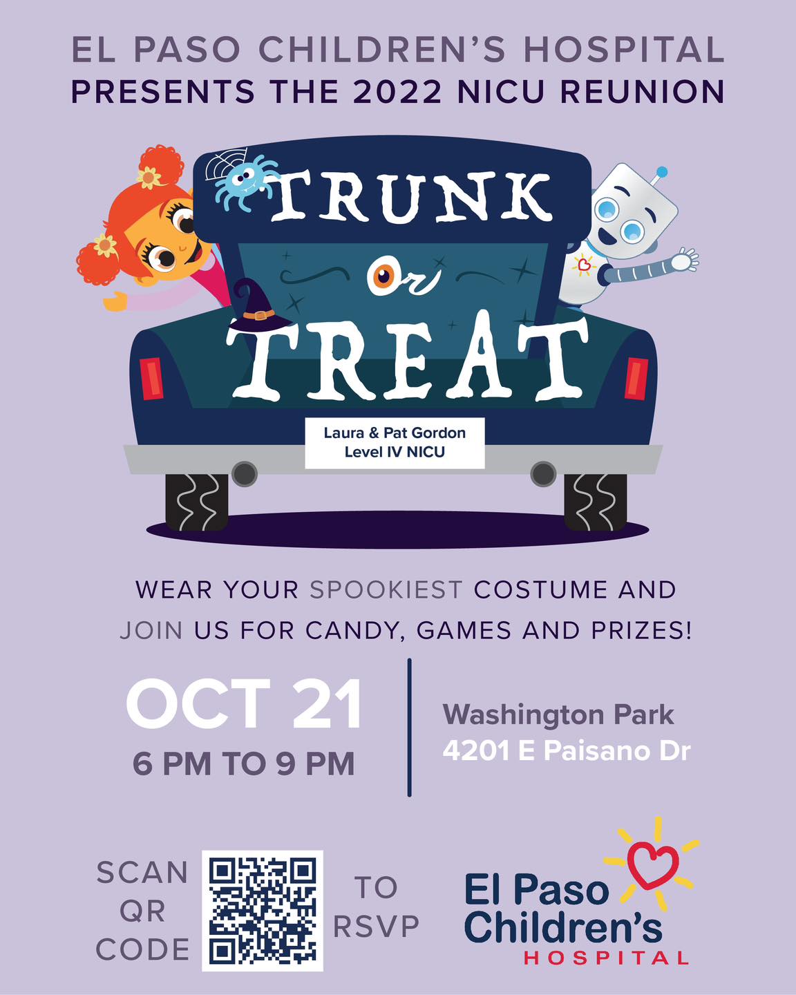 Trunk or Treat - The NICU Reunion at El Paso Childrens Hospital