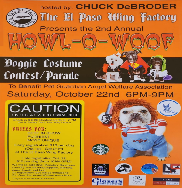 HowlOWoof Doggie Costume Contest at The El Paso Wing Factory