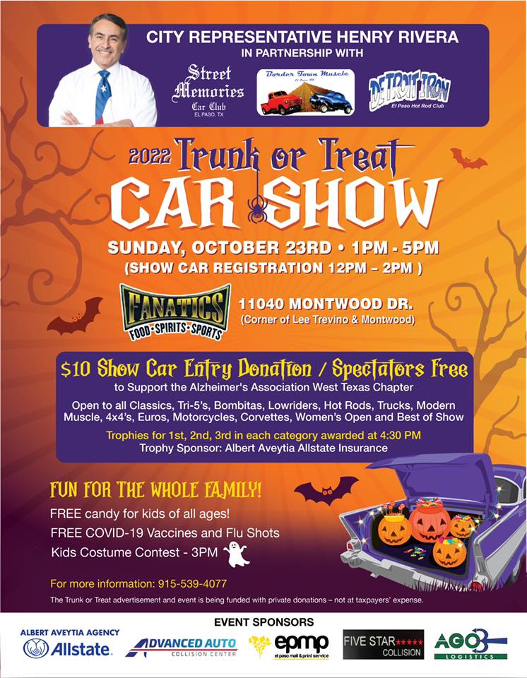 2022 Trunk or Treat at Fanatics Sports Bar & Grill EPStuff