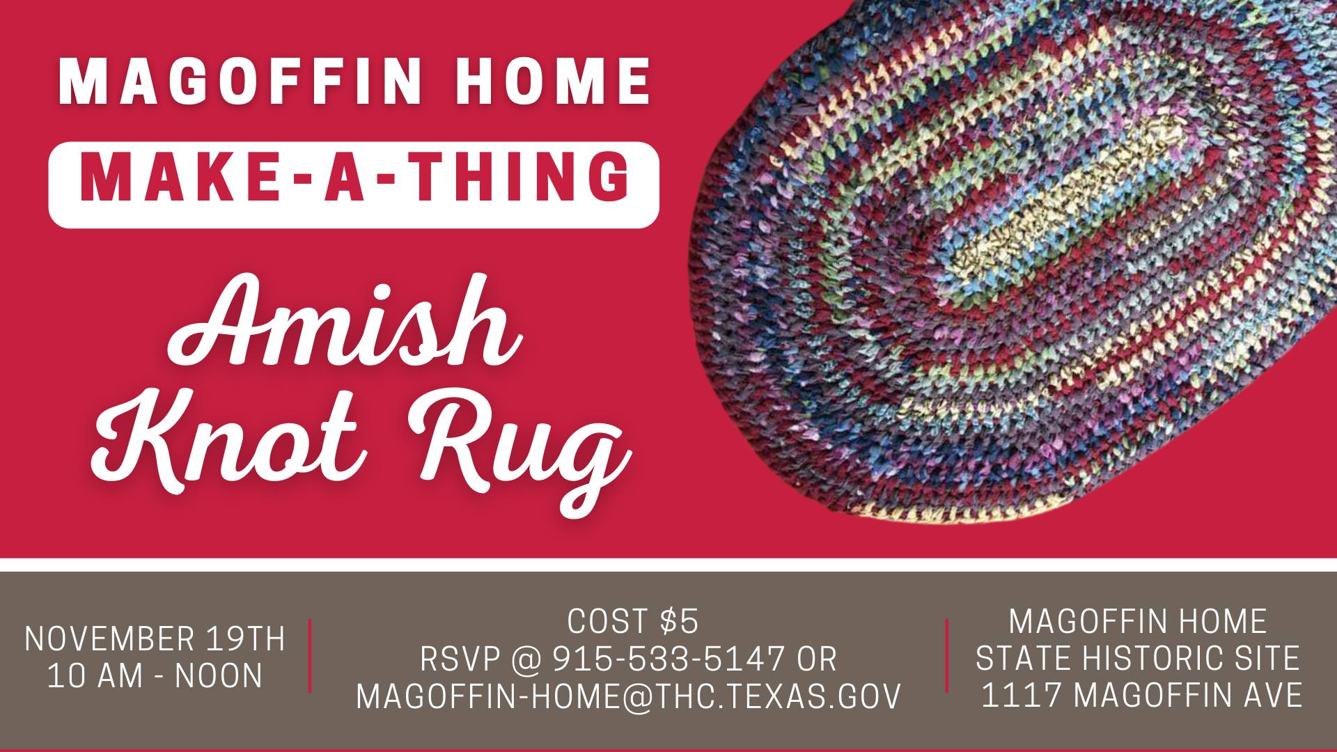 MakeAThing Amish Knot Rugs EPStuff