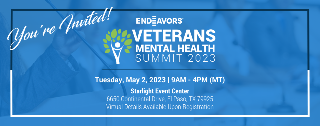 Endeavors: Veterans Mental Health Summit 2023 - EPStuff