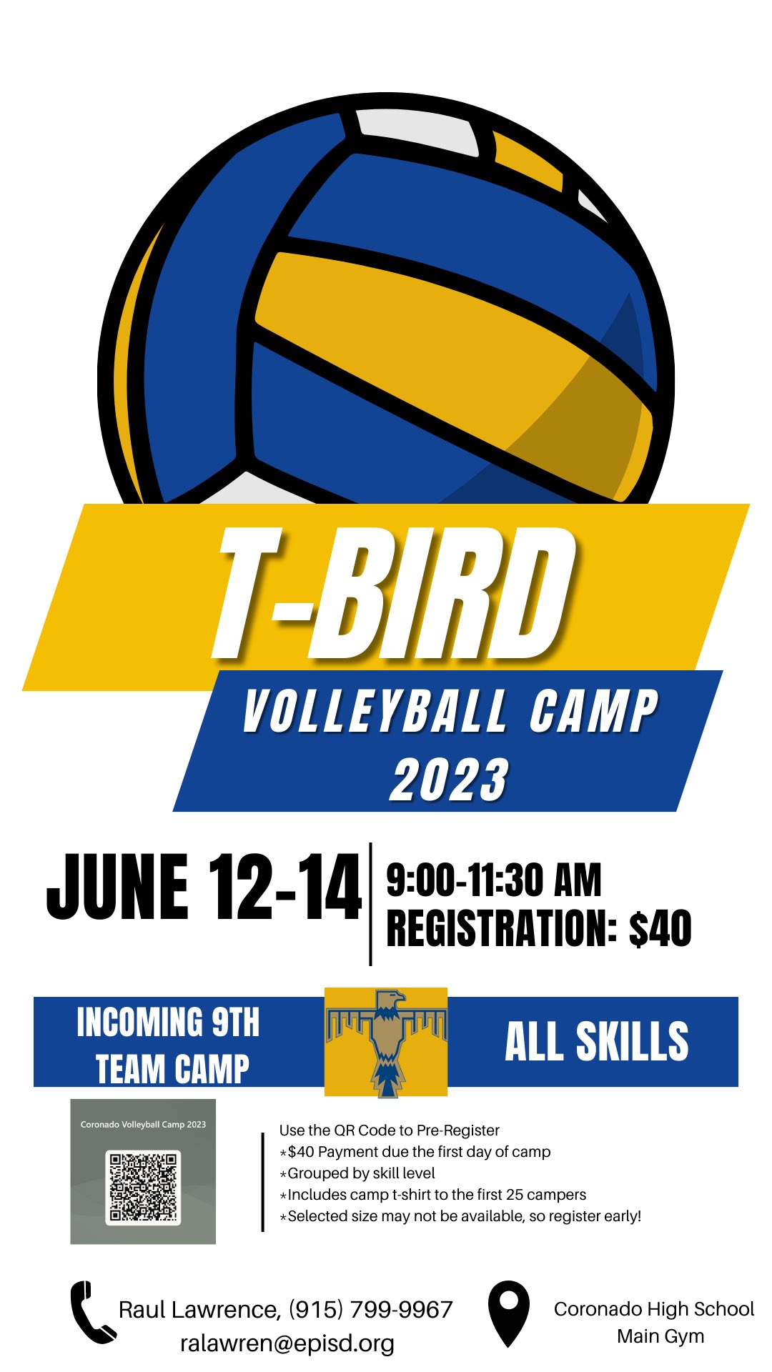 TBird Volleyball Camp 2023 EPStuff