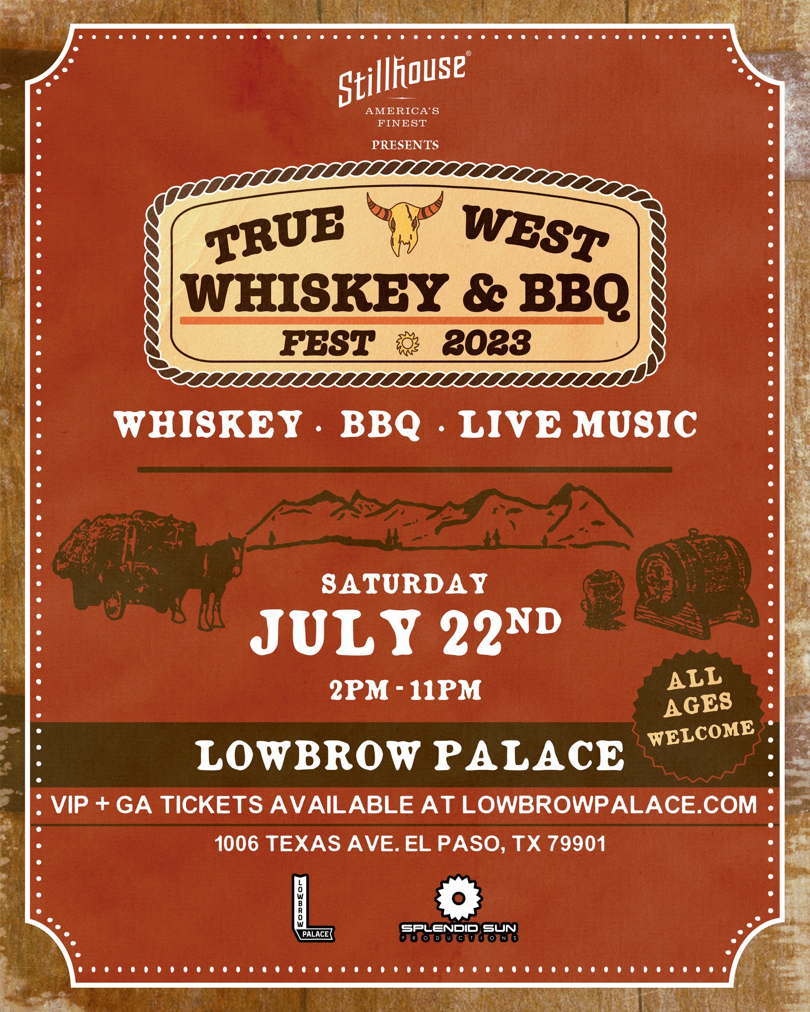 Stillhouse Presents True West Whiskey & BBQ Fest 2023 EPStuff