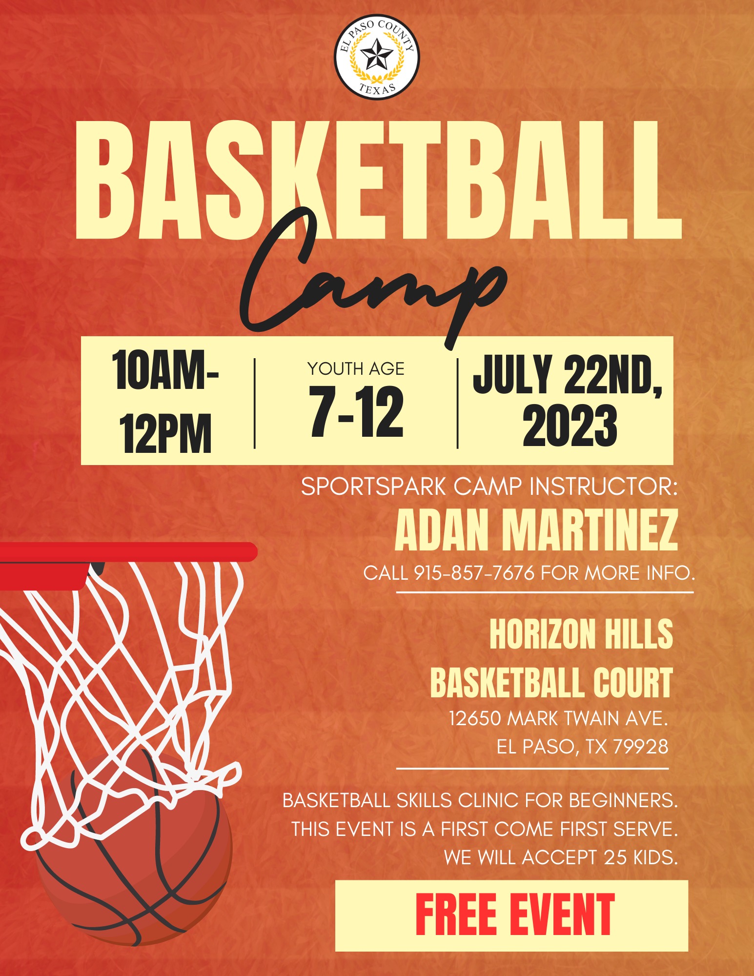 basketball camp business plan