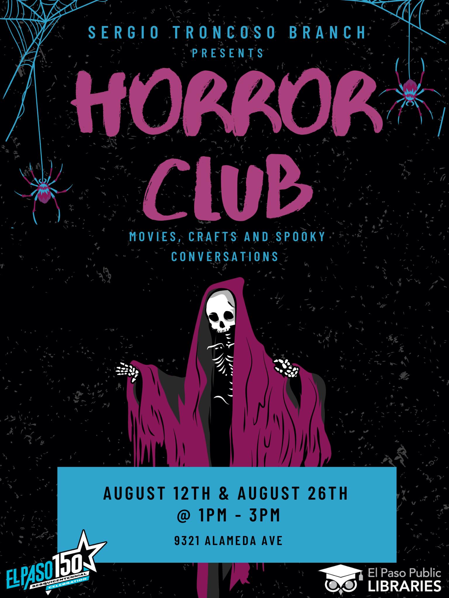 Horror Club at Sergio Troncoso Library - EPStuff