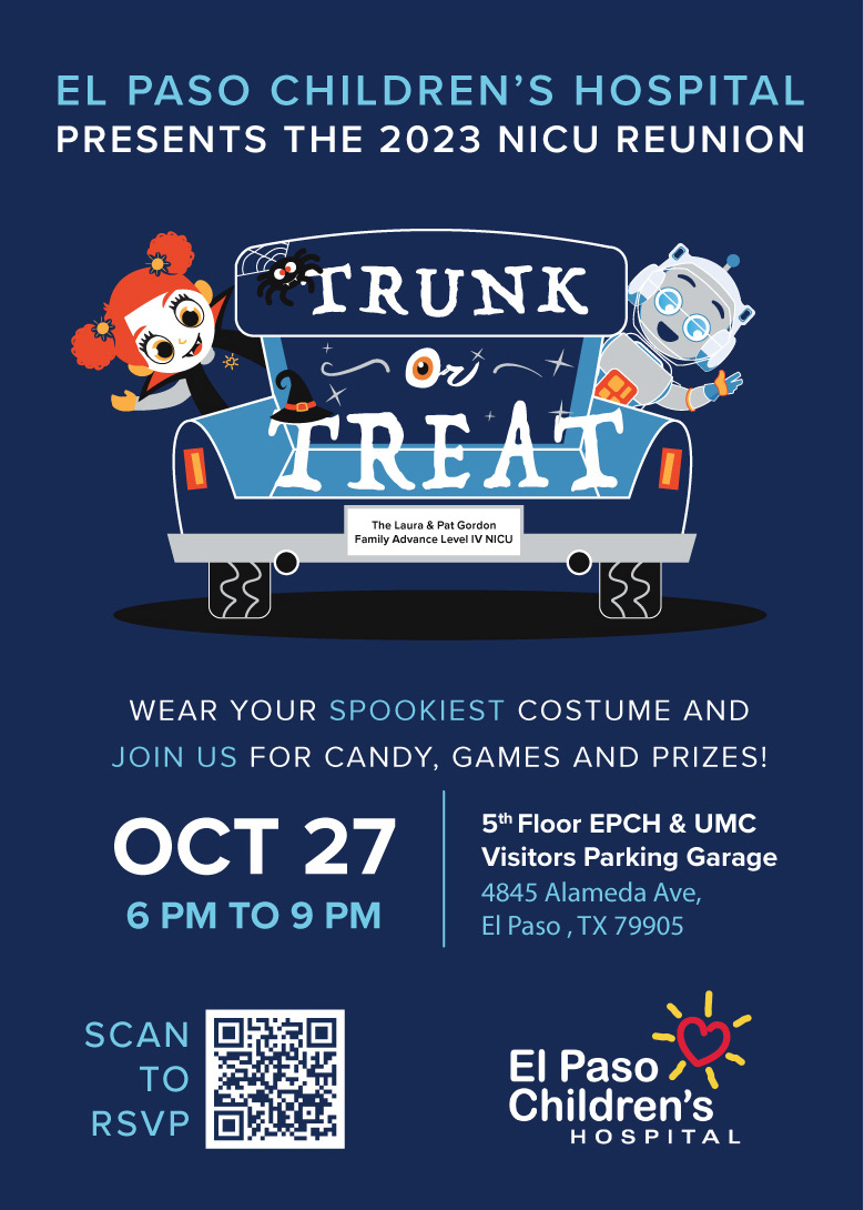Trunk or Treat The NICU Reunion at El Paso Children's Hospital