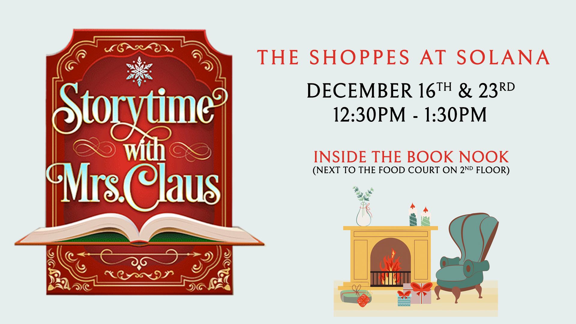 Storytime with Mrs. Claus at The Solana - EPStuff