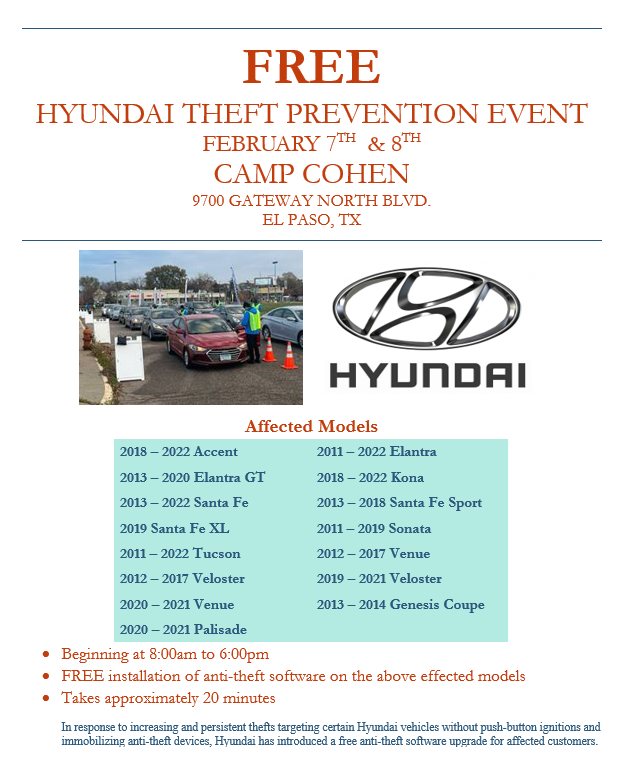 Hyundai Theft Prevention Event - EPStuff